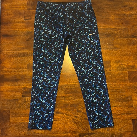 Nike Blue and Black Leggings for Active Comfort size Small - Picture 2 of 13